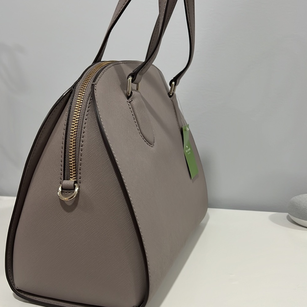 Grey purple hand bag with full length strap kate spade - Picture 2 of 3